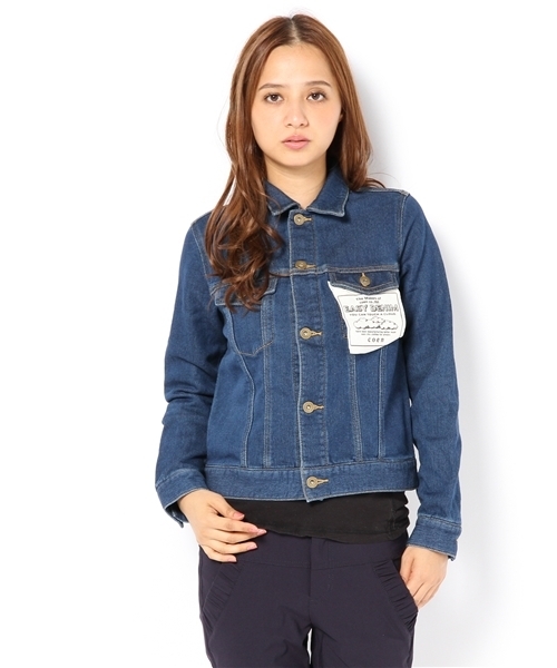 coen（コーエン）の「イージーデニムジャケット（デニムジャケット・レディース・ライトブルー/ネイビー・MEDIUM/LARGE）」の11枚目の写真