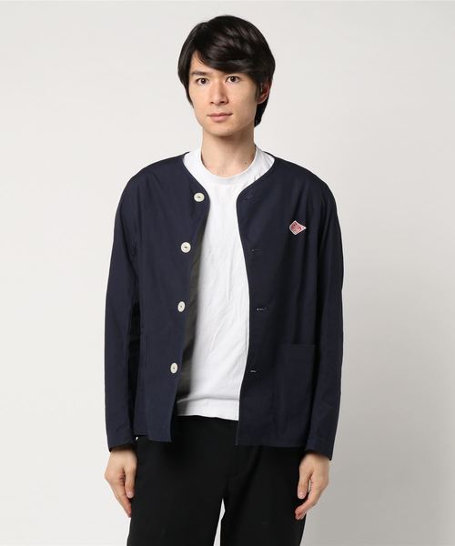 DANTON ノーカラー　ブルゾン DANTON（ダントン）の「DANTON:コットン ノーカラーブルゾン（ブルゾン