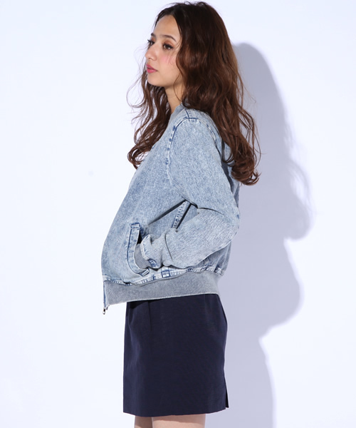 EMODA（エモダ）の「ヴィンテージデニムスタジャン（スタジャン・レディース・ブルー/インディゴブルー・MEDIUM/SMALL）」の7枚目の写真