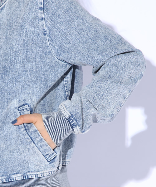 EMODA（エモダ）の「ヴィンテージデニムスタジャン（スタジャン・レディース・ブルー/インディゴブルー・MEDIUM/SMALL）」の13枚目の写真