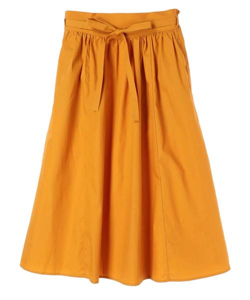 earth music&ecology（アースミュージックアンドエコロジー）の「・Vカーブウエストギャザースカート ●（スカート・レディース・ベージュ系その他4/イエロー/レッド/グリーン/ベージュ/ブルー系その他5・FREE）」の9枚目の写真