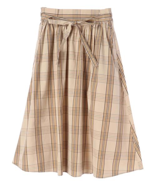 earth music&ecology（アースミュージックアンドエコロジー）の「・Vカーブウエストギャザースカート ●（スカート・レディース・ベージュ系その他4/イエロー/レッド/グリーン/ベージュ/ブルー系その他5・FREE）」の12枚目の写真