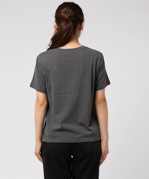 ottilie(オティーリエ)の「Be Nice To Peaple プリントTシャツ(Tシャツ/カットソー・レディース・オフホワイト/ブラック/チャコールグレー・FREE)」の10枚目の写真