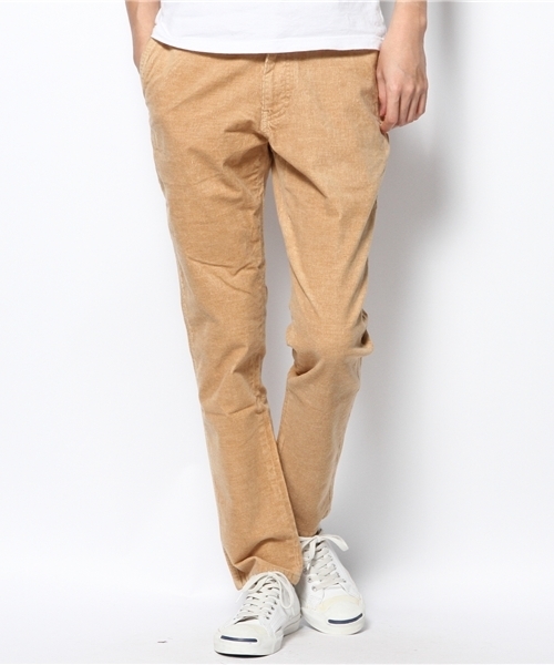 WEGO（ウィゴー）の「WEGO/コーデュロイスリムパンツ（スラックス・メンズ・ライトグレー/サックスブルー/ライトベージュ・MEDIUM/LARGE）」の3枚目の写真