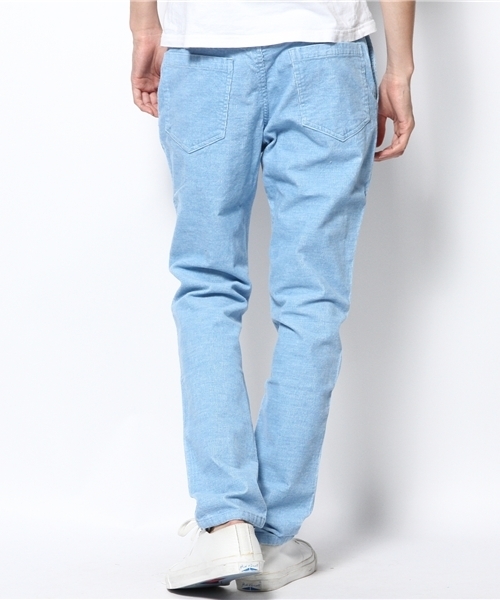 WEGO（ウィゴー）の「WEGO/コーデュロイスリムパンツ（スラックス・メンズ・ライトグレー/サックスブルー/ライトベージュ・MEDIUM/LARGE）」の6枚目の写真