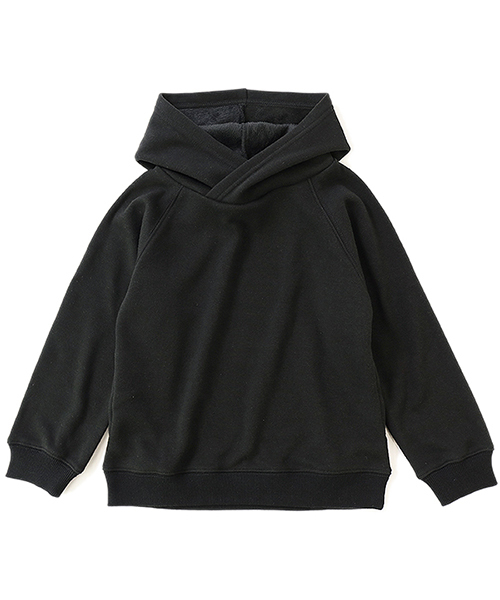 devirock（デビロック）の「裏シャギーボリュームネック長袖プルパーカー 裏起毛（パーカー・キッズ・キャメル/カーキ/スモークピンク/グリーン系その他/ヘザーチャコール/ブラック・160cm/110cm/130cm/150cm/140cm/100cm/120cm）」の2枚目の写真