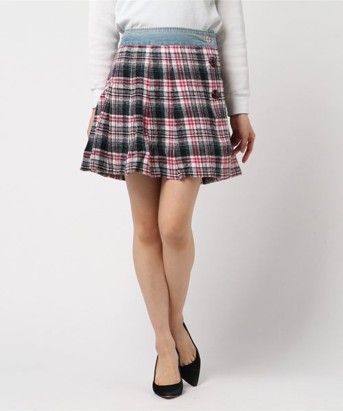 チチカカ(チチカカ)の「ワッテ刺繍スカート(スカート・レディース・ホワイト/イエロー/ブルーグリーン・SMALL/MEDIUM)」の1枚目の写真