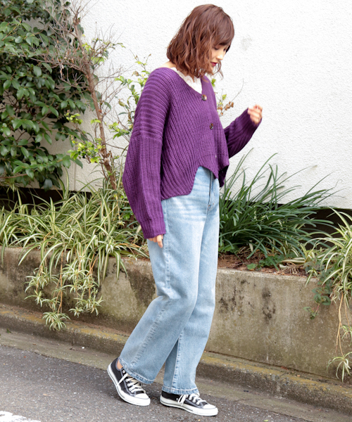 apres jour(アプレジュール)の「裾スカラップゆるカーディガン【ZOZOTOWN限定アイテム】(カーディガン/ボレロ・レディース・ベージュ/パープル/ダークブルー・フリー)」の15枚目の写真