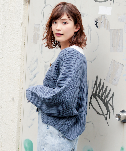 apres jour(アプレジュール)の「裾スカラップゆるカーディガン【ZOZOTOWN限定アイテム】(カーディガン/ボレロ・レディース・ベージュ/パープル/ダークブルー・フリー)」の18枚目の写真