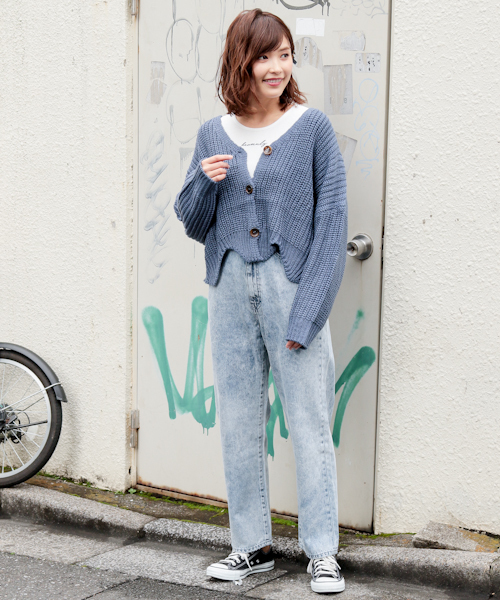 apres jour(アプレジュール)の「裾スカラップゆるカーディガン【ZOZOTOWN限定アイテム】(カーディガン/ボレロ・レディース・ベージュ/パープル/ダークブルー・フリー)」の21枚目の写真