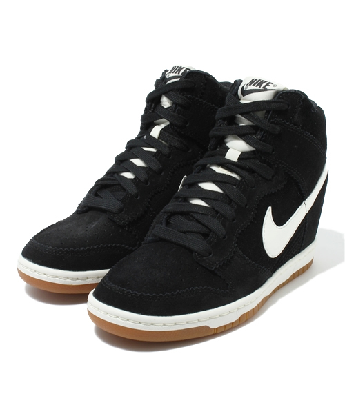 WHO'S WHO gallery(フーズフーギャラリー)の「【NIKE】DUNK SKY HI(スニーカー・レディース・ブラック/グレー・23.5cm/24.5cm)」の2枚目の写真