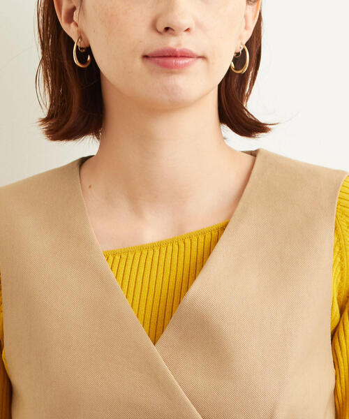 green label relaxing（グリーンレーベルリラクシング）の「[C/LI/TAカルゼ] FM ベスト ◆（ベスト・レディース・ベージュ/ネイビー・FREE）」の9枚目の写真