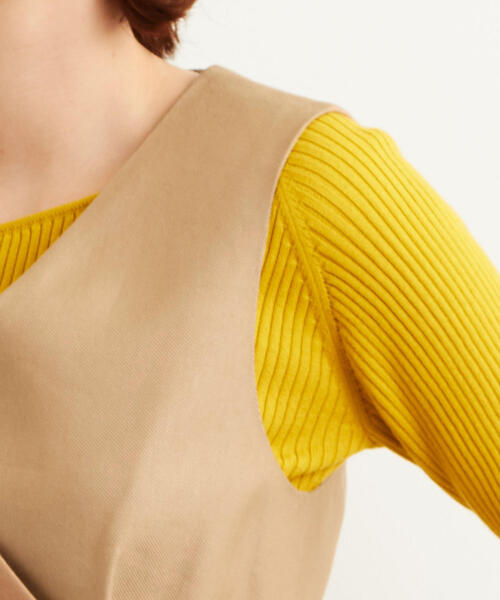 green label relaxing（グリーンレーベルリラクシング）の「[C/LI/TAカルゼ] FM ベスト ◆（ベスト・レディース・ベージュ/ネイビー・FREE）」の10枚目の写真