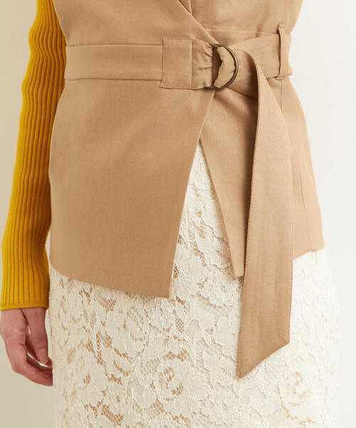 green label relaxing（グリーンレーベルリラクシング）の「[C/LI/TAカルゼ] FM ベスト ◆（ベスト・レディース・ベージュ/ネイビー・FREE）」の11枚目の写真