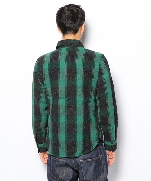 WEGO(ウィゴー)の「WEGO/ネップ混CPO(シャツ/ブラウス・メンズ・グリーン/レッド/ブルー・LARGE/MEDIUM)」の6枚目の写真