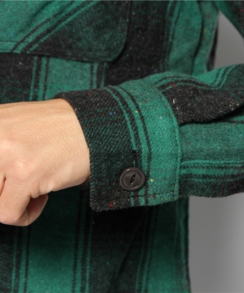 WEGO(ウィゴー)の「WEGO/ネップ混CPO(シャツ/ブラウス・メンズ・グリーン/レッド/ブルー・LARGE/MEDIUM)」の8枚目の写真