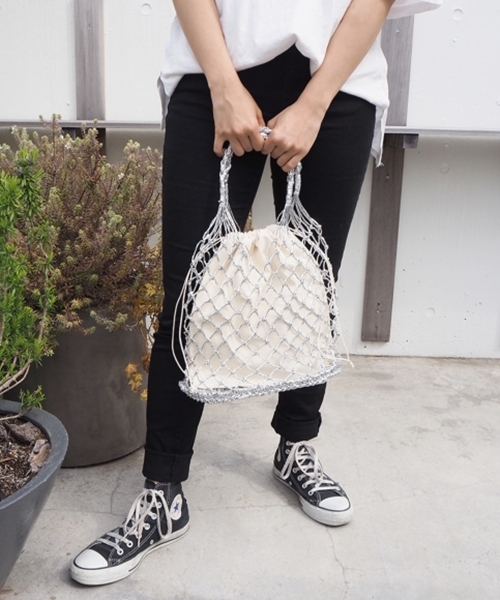 CONTROL FREAK / CTFK（コントロールフリーク）の「シャイニーペーパーバッグ（ハンドバッグ・レディース・シルバー/ゴールド/オレンジ/ブルー・FREE）」の3枚目の写真