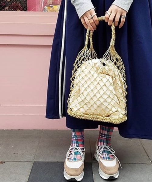 CONTROL FREAK / CTFK（コントロールフリーク）の「シャイニーペーパーバッグ（ハンドバッグ・レディース・シルバー/ゴールド/オレンジ/ブルー・FREE）」の4枚目の写真