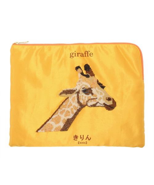 bpr BEAMS Women's（ビーピーアール　ビームス）の「GALERIE DES BAINS×BEAMS / 別注 アニマル クラッチ（クラッチバッグ・レディース・イエロー/グリーン・ONE SIZE）」の9枚目の写真