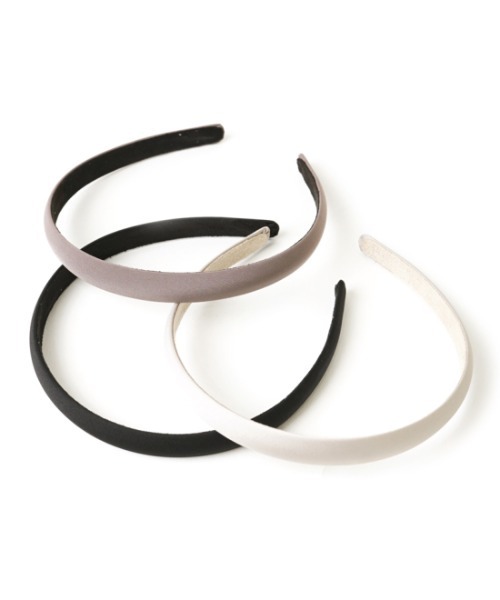 flower(フラワー)の「シルキーヘアバンド(カチューシャ・レディース・ブラック/ブラウン/シルバー/アイボリー/ピンク・FREE)」の17枚目の写真