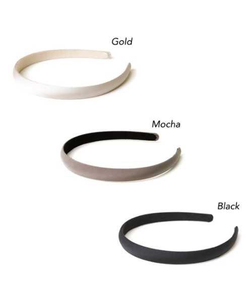 flower(フラワー)の「シルキーヘアバンド(カチューシャ・レディース・ブラック/ブラウン/シルバー/アイボリー/ピンク・FREE)」の19枚目の写真