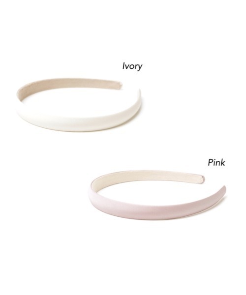 flower(フラワー)の「シルキーヘアバンド(カチューシャ・レディース・ブラック/ブラウン/シルバー/アイボリー/ピンク・FREE)」の20枚目の写真