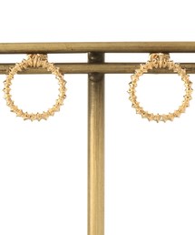 COCOSHNIK（ココシュニック）の「K18カットビーズ サークルスタッズピアス（ピアス（両耳用））」