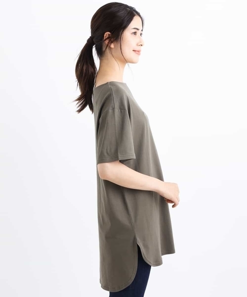 a.v.v（アーヴェヴェ）の「ワンショルチュニックカットソー（Tシャツ/カットソー・レディース・ブラック/ベージュ/カーキ・40/38/42/36/34）」の14枚目の写真