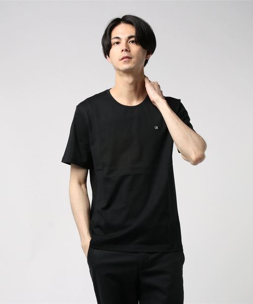 Calvin Klein Jeans（カルヴァンクラインジーンズ）の「ワンポイント ロゴ Ｔシャツ（Tシャツ/カットソー・メンズ・ブラック/ホワイト/ブルー・S/M/L/XL）」の3枚目の写真
