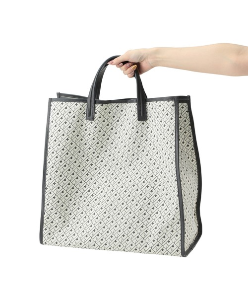 ROPE'(ロペ)の「【20SS新色】【ドラマ着用】モノグラムビッグトートバッグ(トートバッグ)」|グレー