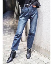 EMODA | カットオフRIPPEDジャストウエストジーンズ(デニムパンツ)