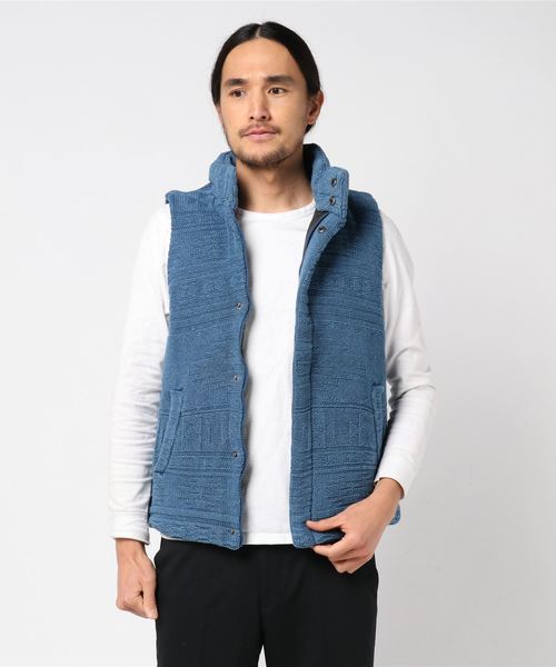 綿ニットケーブル中綿スタンドベスト ダウンベスト Improves インプローブス のファッション通販 Zozotown