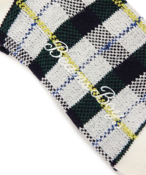 BEAMS BOY（ビームスボーイ）の「BEAMS BOY / チェック クルー（ソックス/靴下・レディース・ホワイト/グレー/レッド・ONE SIZE）」の16枚目の写真