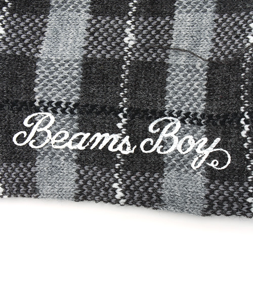 BEAMS BOY（ビームスボーイ）の「BEAMS BOY / チェック クルー（ソックス/靴下・レディース・ホワイト/グレー/レッド・ONE SIZE）」の6枚目の写真