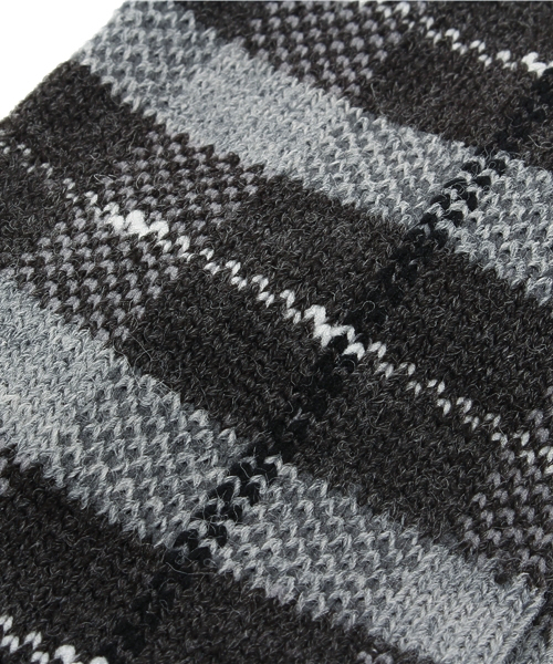 BEAMS BOY（ビームスボーイ）の「BEAMS BOY / チェック クルー（ソックス/靴下・レディース・ホワイト/グレー/レッド・ONE SIZE）」の7枚目の写真