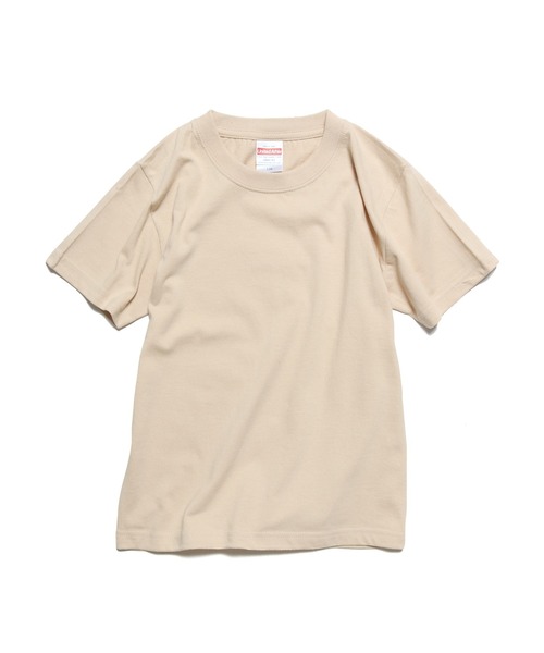United Athle（ユナイテッドアスレ）の「5.6オンス ハイクオリティー Tシャツ キッズ 2026年 夏 夏服（Tシャツ/カットソー・キッズ・ミント/ダークブラウン/ブラック/ホワイト/ライトベージュ/ピンク/ブルー/ライトパープル/レッド/ピンク系/ネイビー/イエロー/パープル・150/110/130）」の4枚目の写真