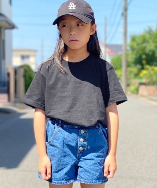 United Athle（ユナイテッドアスレ）の「5.6オンス ハイクオリティー Tシャツ キッズ 2026年 夏 夏服（Tシャツ/カットソー・キッズ・ミント/ダークブラウン/ブラック/ホワイト/ライトベージュ/ピンク/ブルー/ライトパープル/レッド/ピンク系/ネイビー/イエロー/パープル・150/110/130）」の22枚目の写真