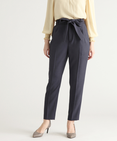 Tiara（ティアラ）の「麻調センタープレスパンツ（その他パンツ・レディース・アイボリー/チャコールグレー/ダークグリーン/ピンク・S/M/L）」の11枚目の写真