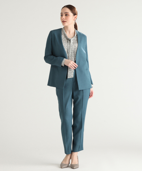 Tiara（ティアラ）の「麻調センタープレスパンツ（その他パンツ・レディース・アイボリー/チャコールグレー/ダークグリーン/ピンク・S/M/L）」の15枚目の写真