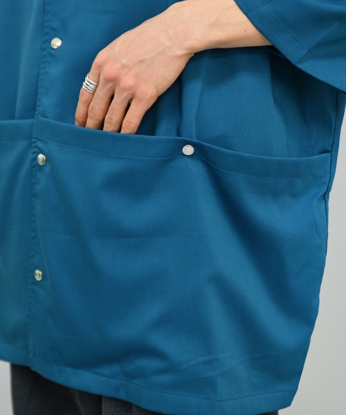 kutir（クティール）の「ビッグポケットオープンカラーシャツブルゾン（ブルゾン・メンズ・ネイビー/オフホワイト/ダークブルー・MEDIUM/LARGE）」の17枚目の写真