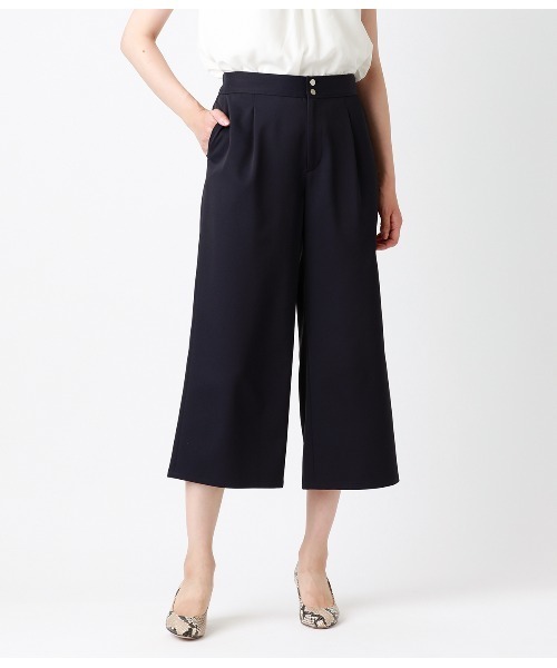 NEWYORKER(ニューヨーカー)の「トリアセ ウエストゴムパンツ(その他パンツ・レディース・モスグリーン/ネイビー・7号/9号/11号)」の1枚目の写真