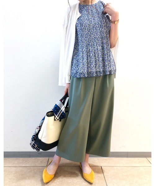 NEWYORKER(ニューヨーカー)の「トリアセ ウエストゴムパンツ(その他パンツ・レディース・モスグリーン/ネイビー・7号/9号/11号)」の15枚目の写真