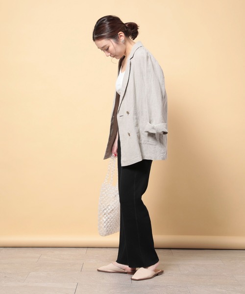 FREAK'S STORE（フリークスストア）の「リブイージーパンツ（その他パンツ・レディース・ブラック/ナチュラル/ブラウン・マルチサイズ）」の10枚目の写真