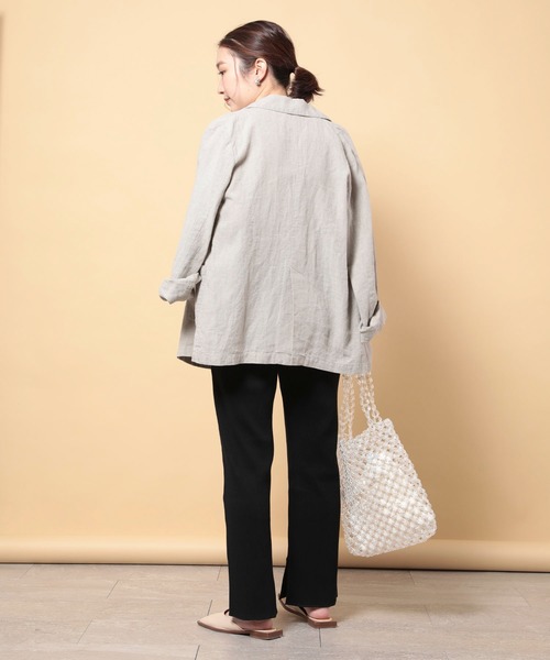 FREAK'S STORE（フリークスストア）の「リブイージーパンツ（その他パンツ・レディース・ブラック/ナチュラル/ブラウン・マルチサイズ）」の11枚目の写真