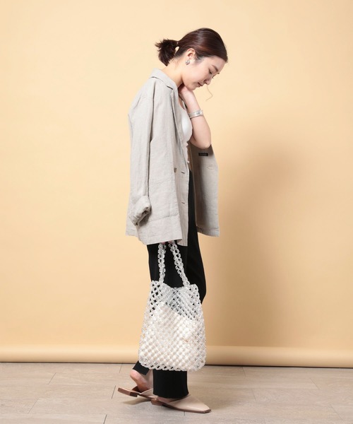 FREAK'S STORE（フリークスストア）の「リブイージーパンツ（その他パンツ・レディース・ブラック/ナチュラル/ブラウン・マルチサイズ）」の12枚目の写真