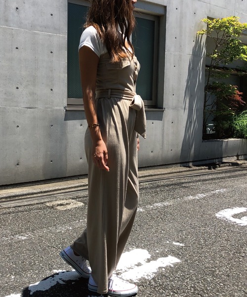 meJane（ミージェーン）の「ウエストマークサロペット（サロペット