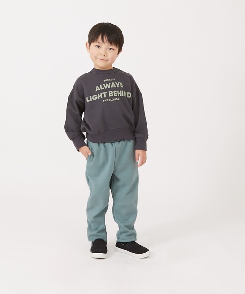 ALPHA LABEL(アルファーレーベル)の「Always Sweat shirt(スウェット・キッズ・チャコールグレー/ベージュ/オレンジ・100/110/120/130/140/150)」の3枚目の写真