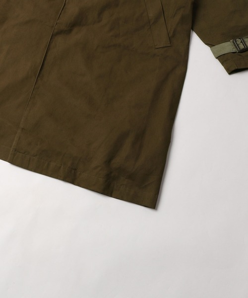 NILWAY（ニルウェイ）の「オーバーサイズピーチツイルタイロッケンコート（チェスターコート・メンズ・ブラウン/ブラック/グレイッシュブルー/カーキ/ベージュ・MEDIUM/LARGE）」の10枚目の写真