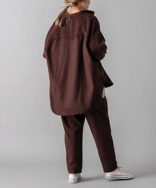 PUAL CE CIN（ピュアルセシン）の「JAPAN MADE／日本製シャツジャケット（シャツ/ブラウス・レディース・ライトベージュ/ブラウン・FREE）」の17枚目の写真