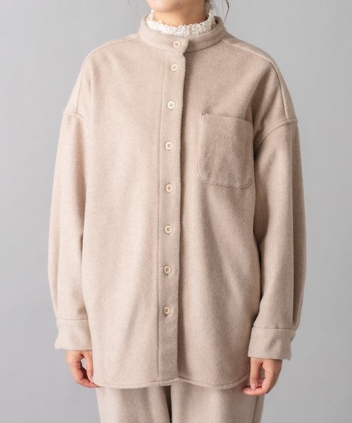 PUAL CE CIN（ピュアルセシン）の「JAPAN MADE／日本製シャツジャケット（シャツ/ブラウス・レディース・ライトベージュ/ブラウン・FREE）」の19枚目の写真